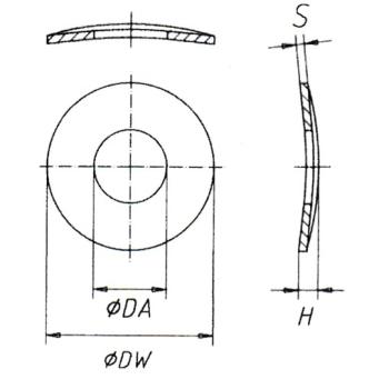 DIN 137 - A - Curved spring washers